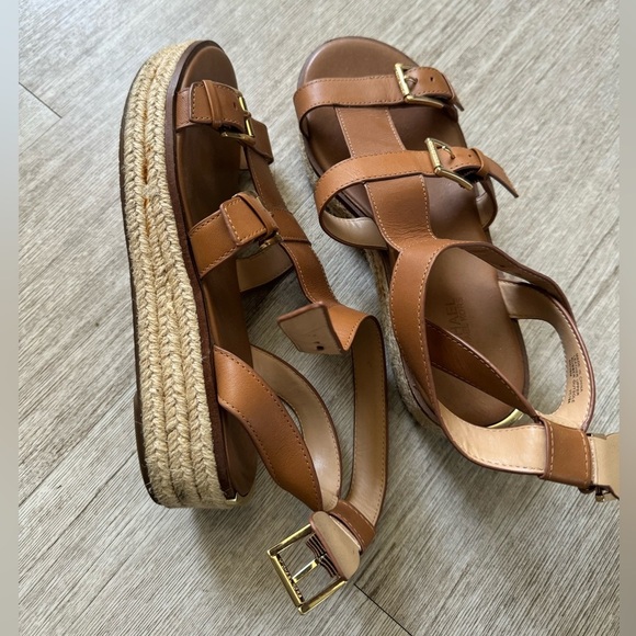 MICHAEL KORS Women's Acorn Ankle Strap Espadrille Sandals - Picture 3 of 7